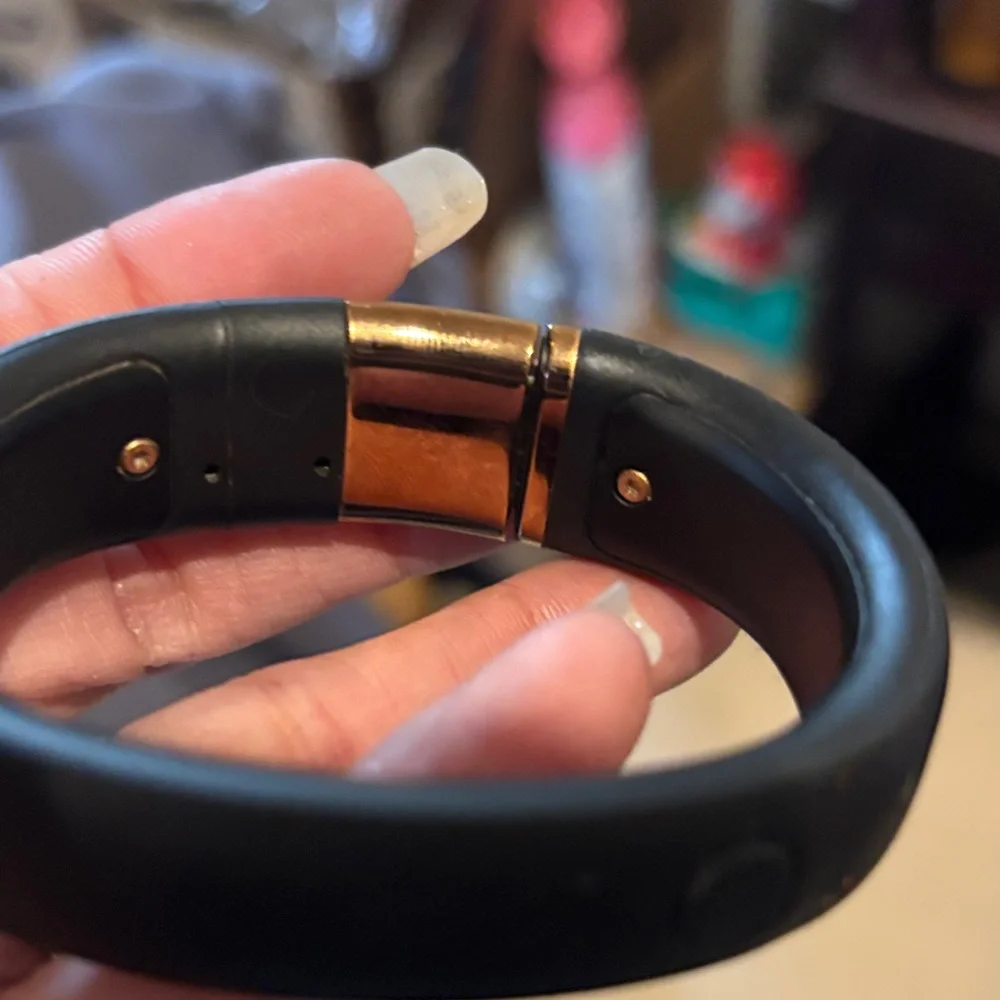 Nike Black and Gold Wristband